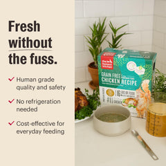 The Honest Kitchen no artificial preservatives image communicates clean-label quality.