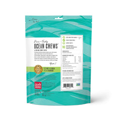 The Honest Kitchen Ocean Chews wolffish skins close-up reveals natural texture and crunch.