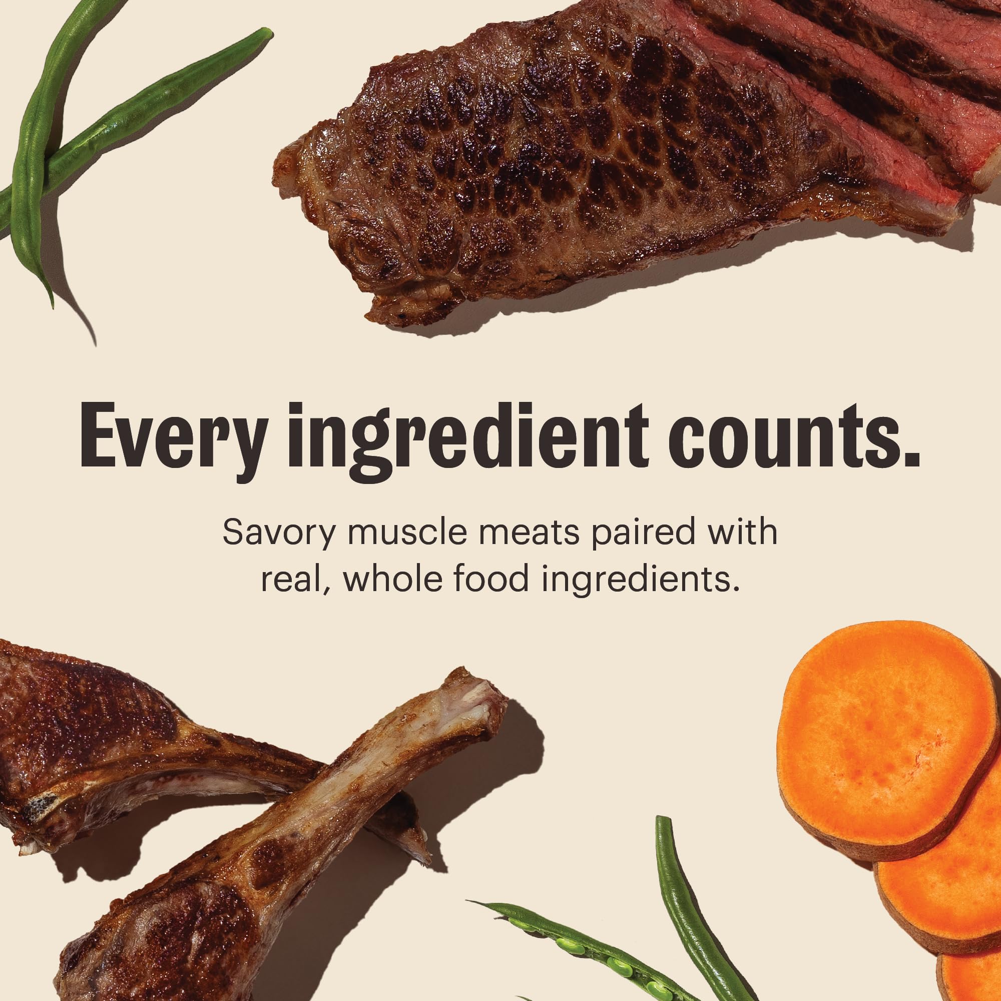 Rich bone broth glaze emphasizes savory flavor and moisture for dogs.