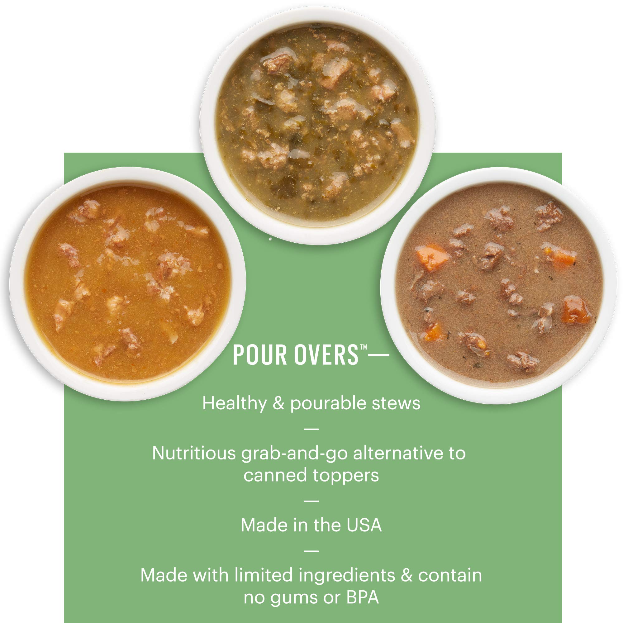 The Honest Kitchen Pumpkin Pour Overs blends pumpkin texture to support digestion.