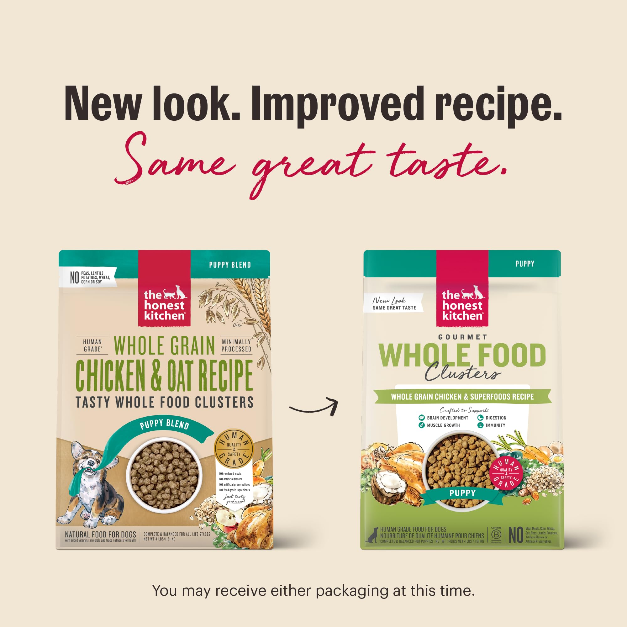 The Honest Kitchen puppy clusters close-up reveals natural aroma