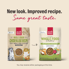 Serving dish shows a rehydrated The Honest Kitchen meal, offering a convenient, complete option for dogs.