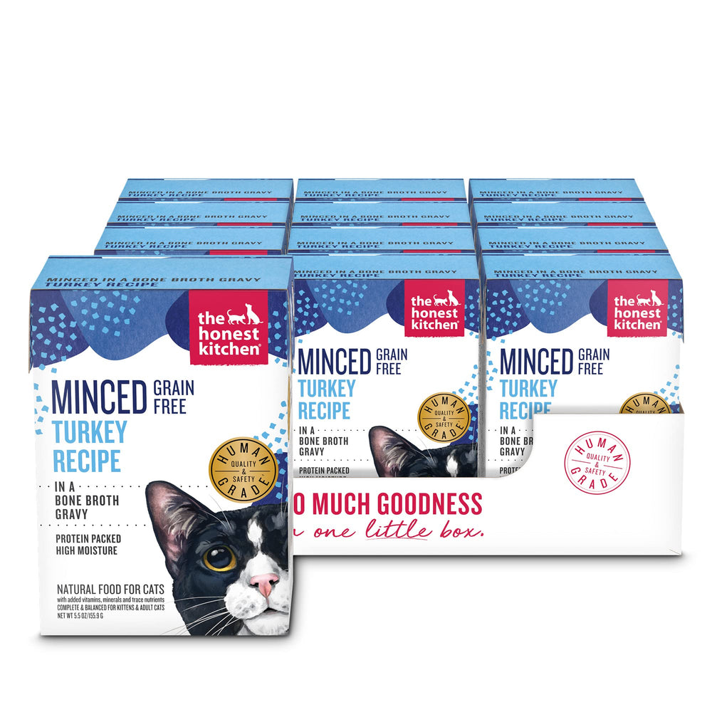 The Honest Kitchen turkey chunks in bone broth gravy entice picky eaters.