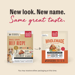 Wholemade rehydrated dog food expands to four times its dry weight