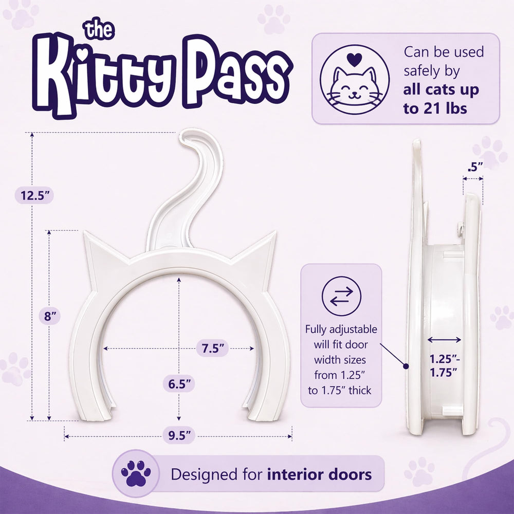 The Kitty Pass finish is paintable to match your décor.