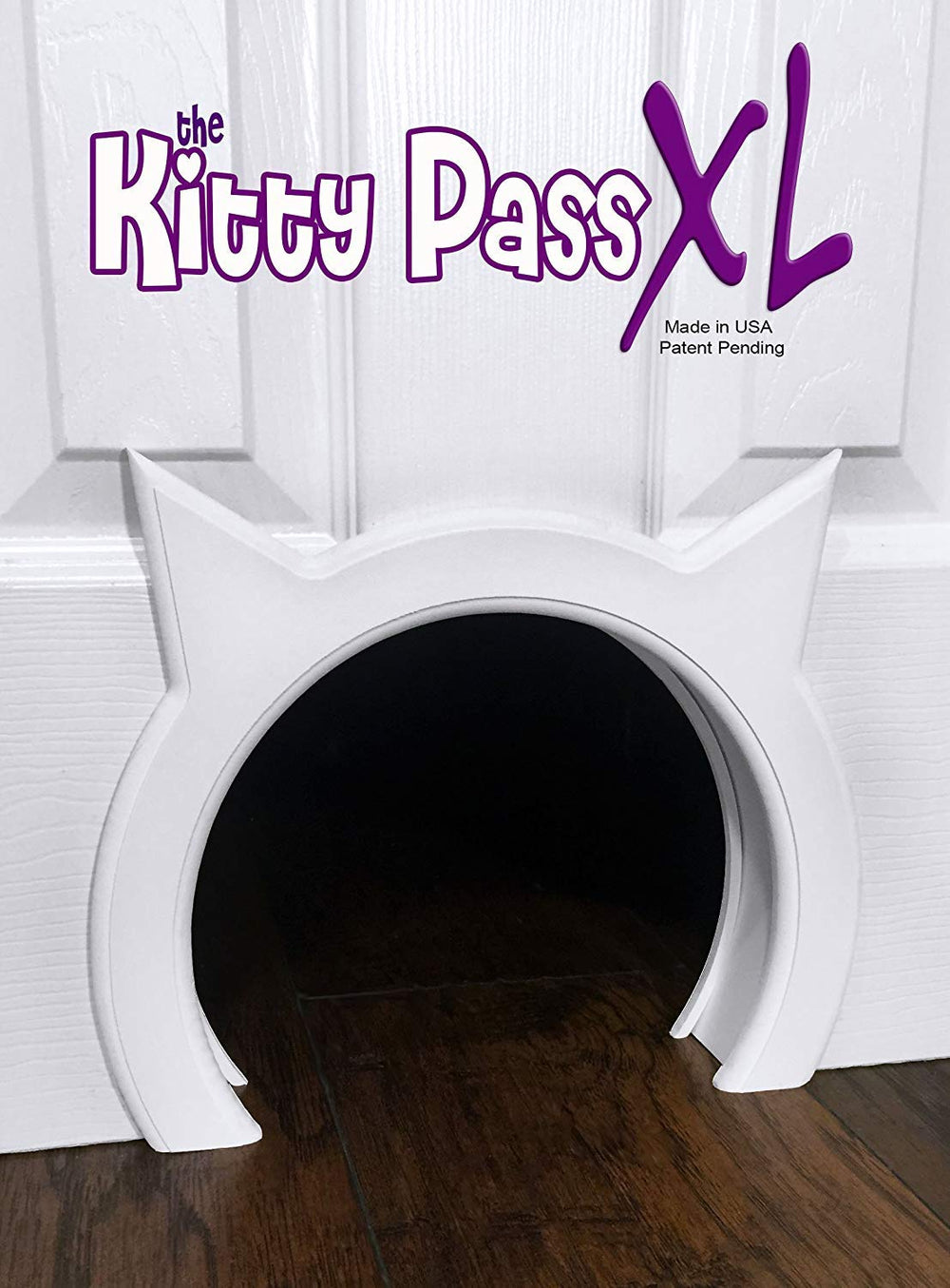 The Kitty Pass XL installation template simplifies cutting and mounting for a precise fit.