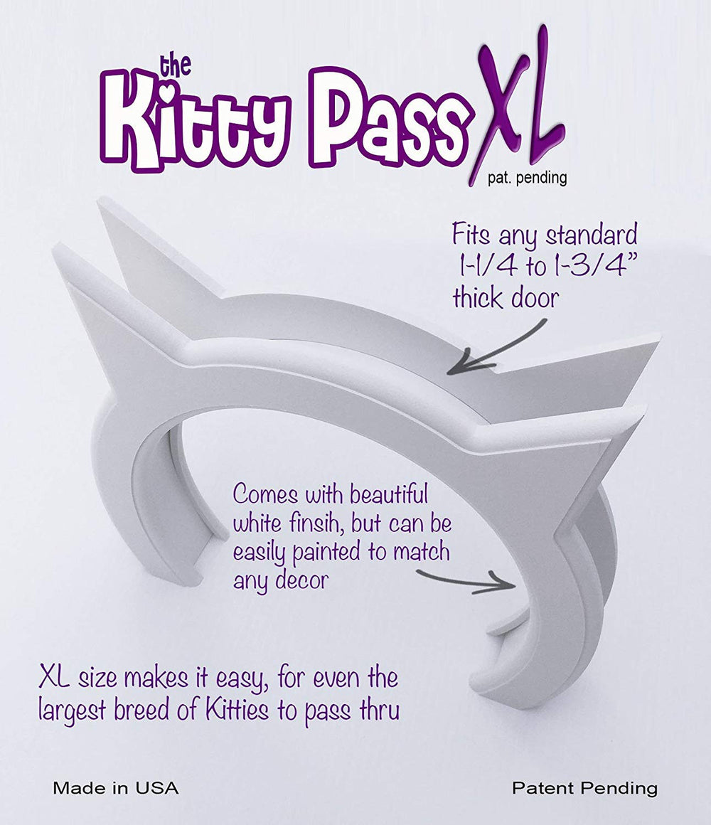 The Kitty Pass XL paintable finish lets you match decor easily.