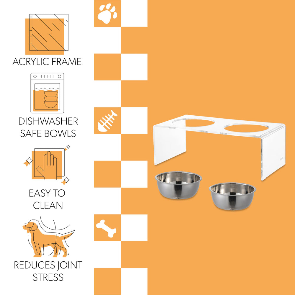 THE LICKER STORE Keaton wipeable acrylic frame stays clean with minimal effort.