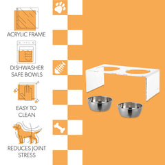 THE LICKER STORE Keaton wipeable acrylic frame stays clean with minimal effort.