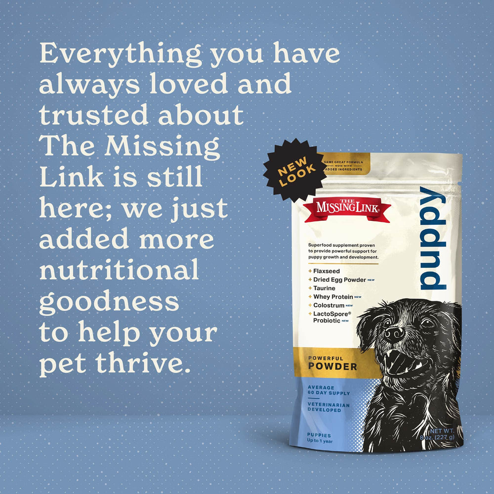 The Missing Link promotes puppy growth.