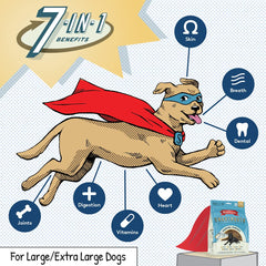 The Missing Link Smartmouth dental chew seven-in-one benefits highlight multi-support.
