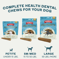 The Missing Link Smartmouth chew in a dog's daily routine for teeth and breath.
