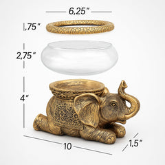 The Nifty Nook antique gold finish adds timeless elegance to any room.