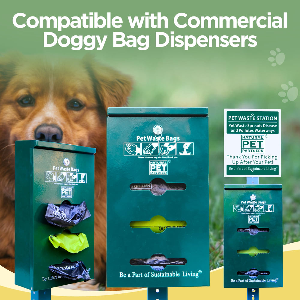 The Original Poop Bags recycled materials reduce environmental impact during use