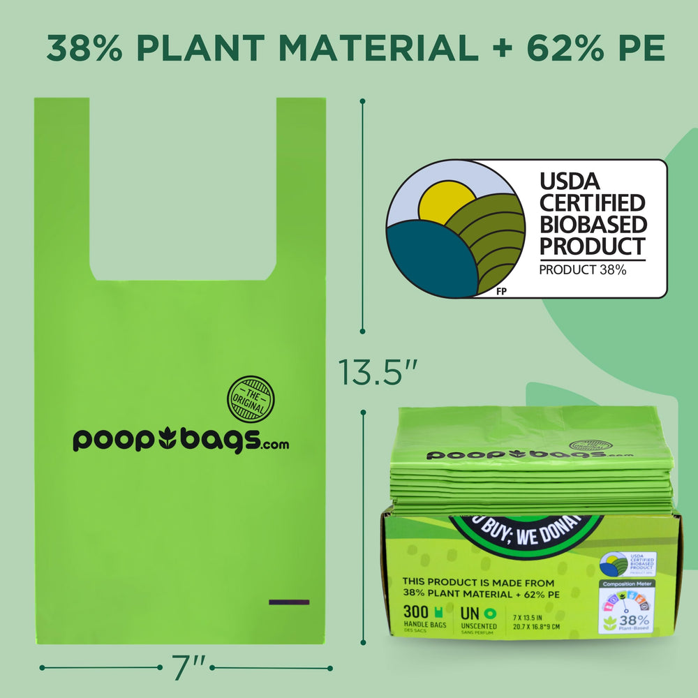 The Original Poop Bags leak-proof design keeps hands clean during disposal.