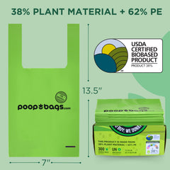 The Original Poop Bags leak-proof design keeps hands clean during disposal.