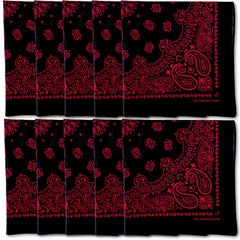 The Peacock Crew bandana close-up showing soft cotton texture for comfortable wear.
