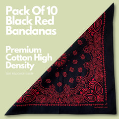 The Peacock Crew bandana soft cotton texture shows premium quality and comfort.