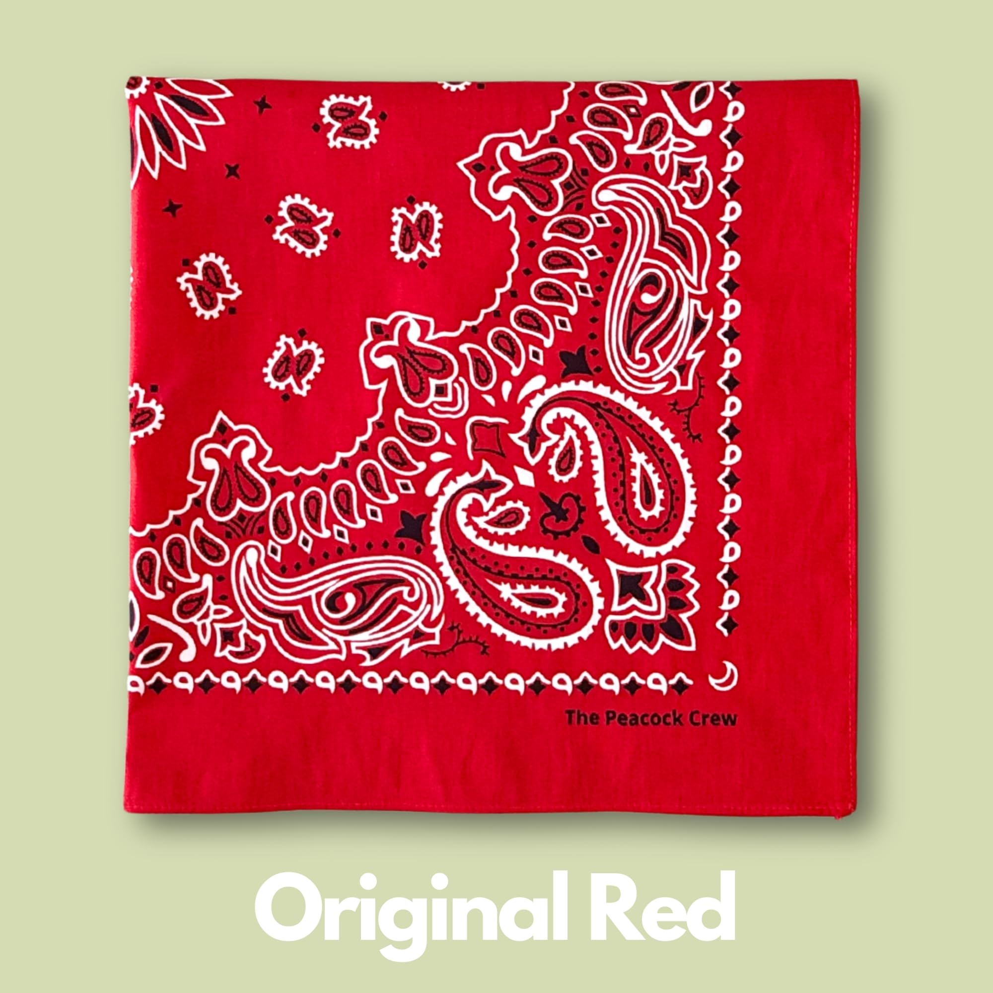 The Peacock Crew Iconics bandana neck wrap option for a lightweight, comfortable layer.