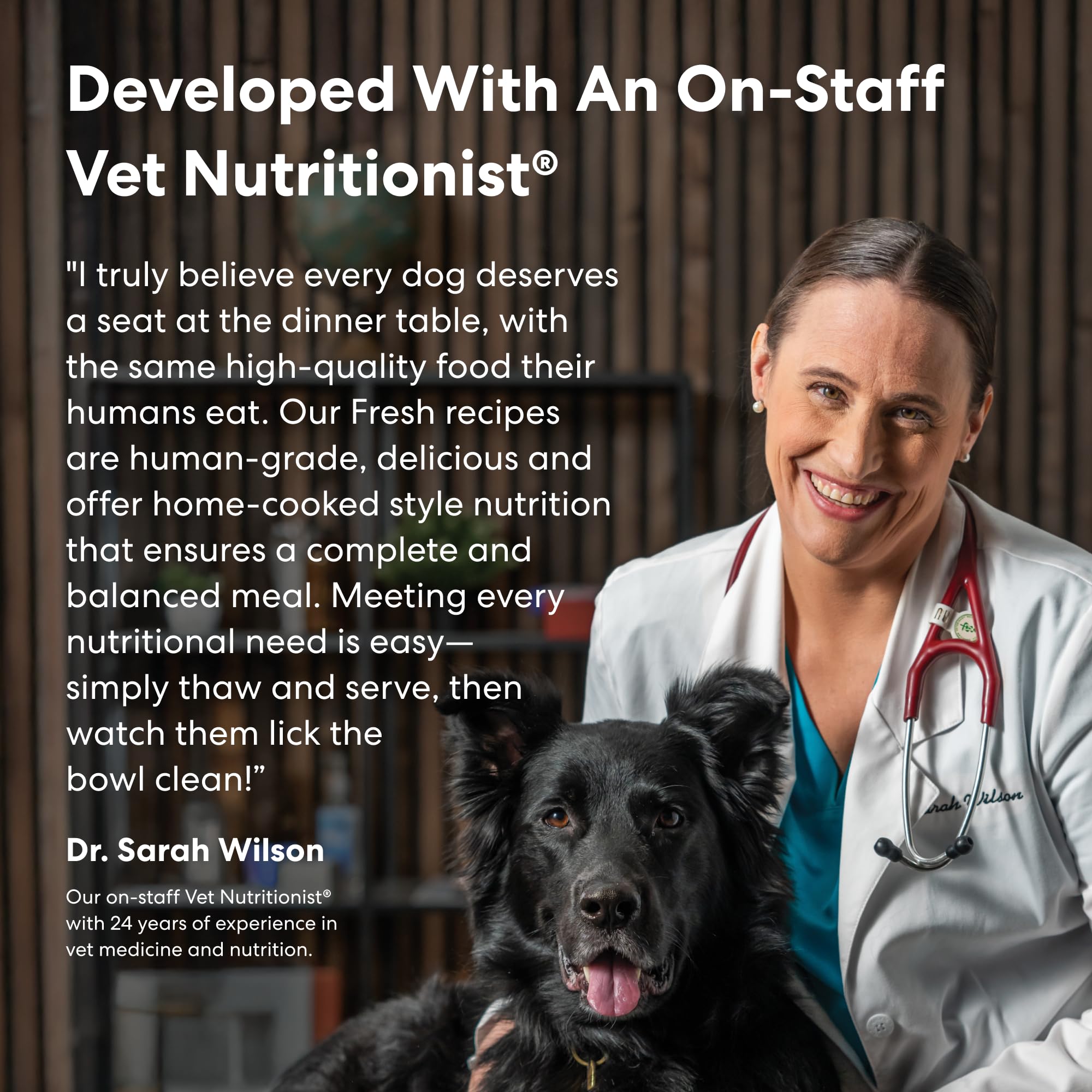 The Pets Table nourishing formula supports energy and a healthy coat for dogs.