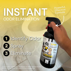 The Stink Solution on a mattress surface for fresh, clean feel.