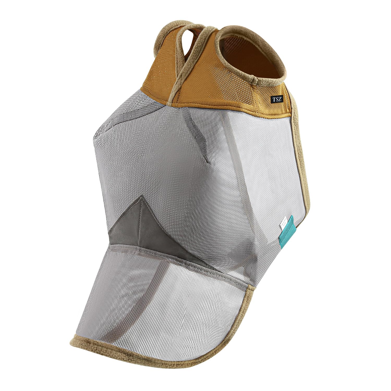 The Sunny Zebra fly mask guards the nose while staying breathable.