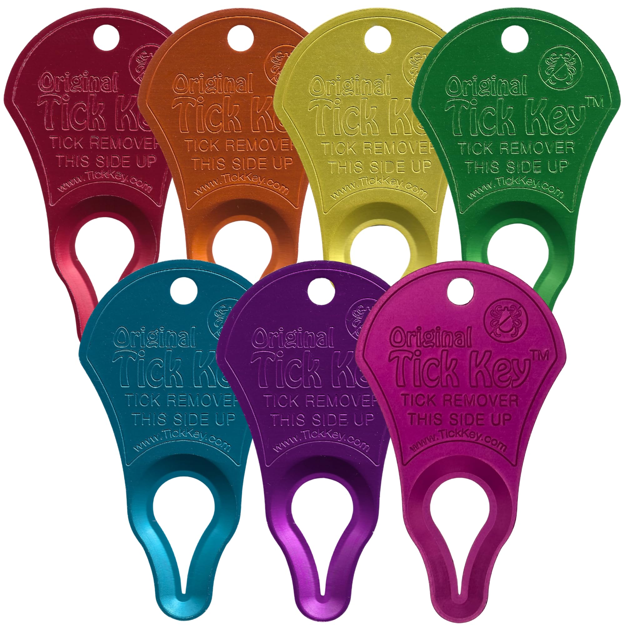 The Tick Key original detacher rainbow pack ready for quick tick removal outdoors