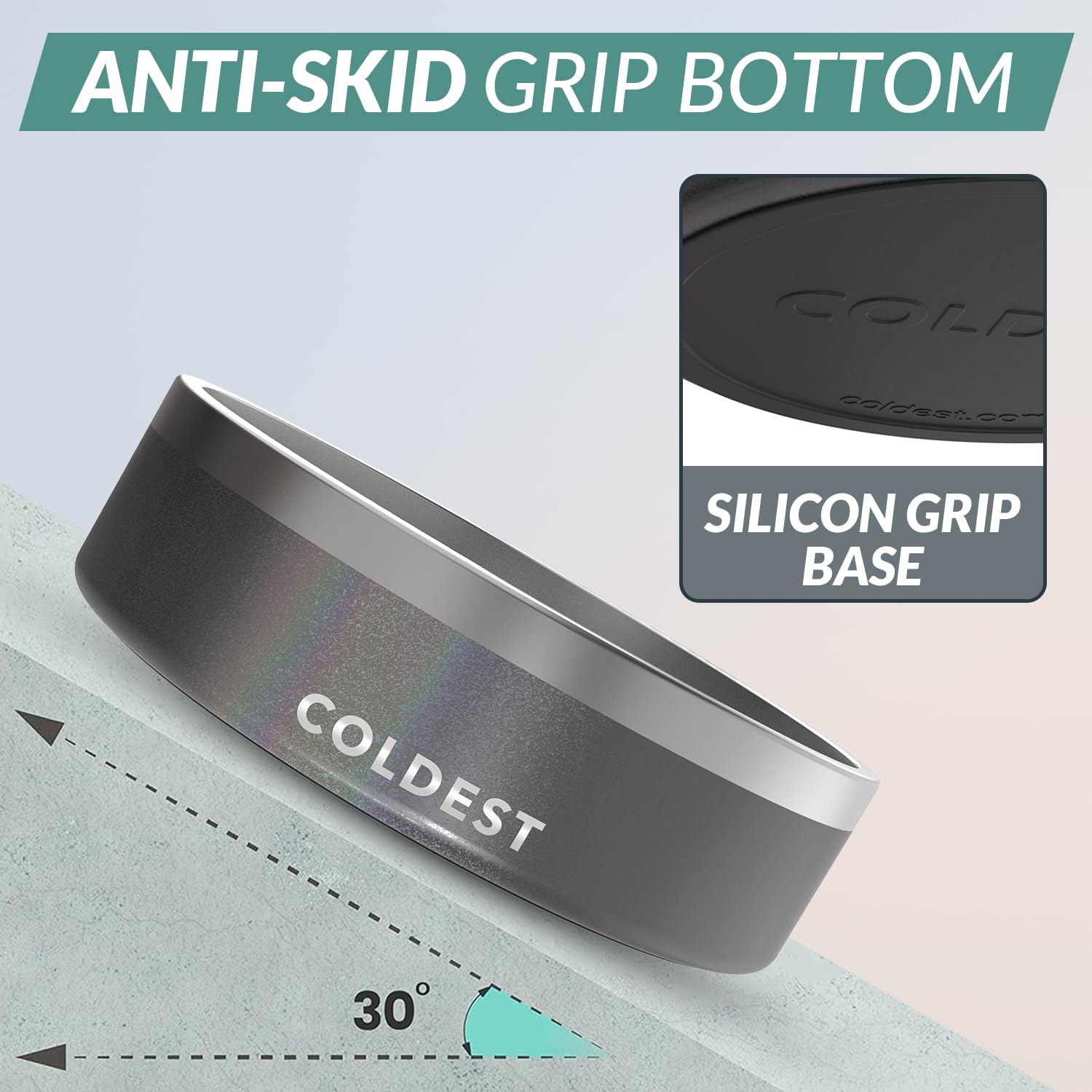 Colddog Bowl interior is polished and easy to wipe clean after meals.