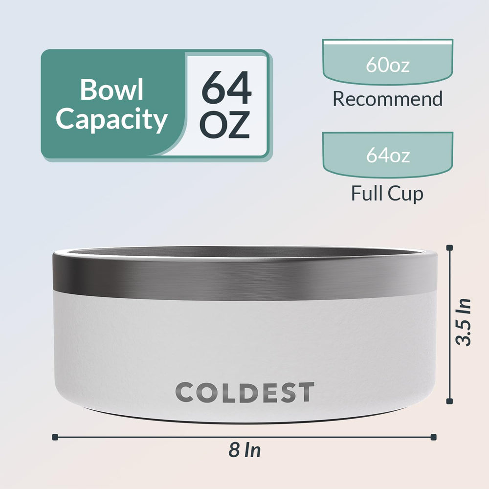 The Coldest Water Colddog Bowl is dishwasher-safe for easy cleaning.