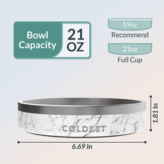 Spill-proof design helps keep the feeding area clean