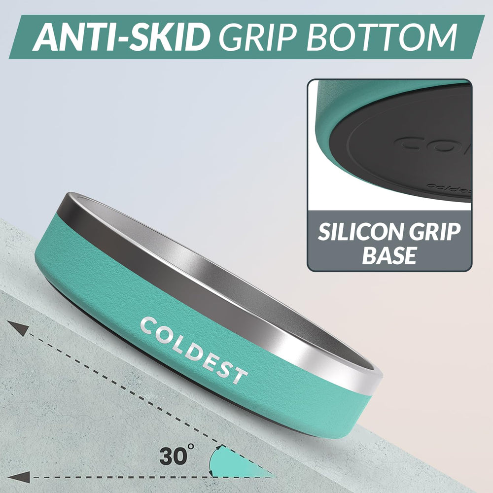 The Coldest Water dog bowl with non-slip base to prevent spills