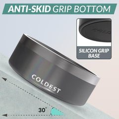 The Coldest Water dog bowl with non-slip base to prevent spills during meals