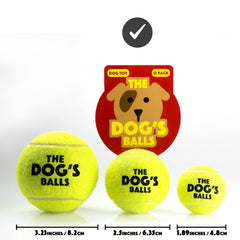 The Dog's Balls non-abrasive felt reduces rough wear during regular play.