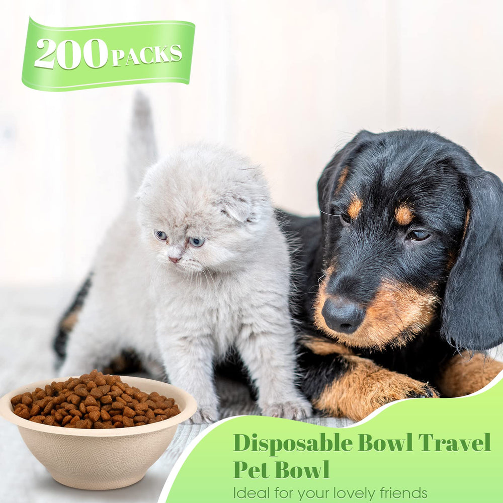 Thenshop 8oz disposable bowls side view for easy cleanup