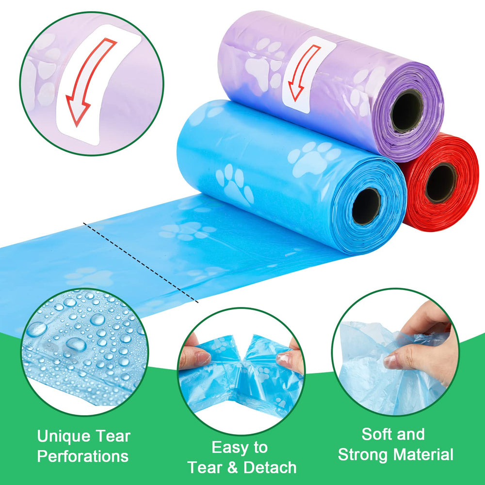Thenshop PE plastic dog waste bags resist tearing outdoors