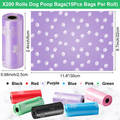 Thenshop poop bags in 22x30 cm size for practical cleanup