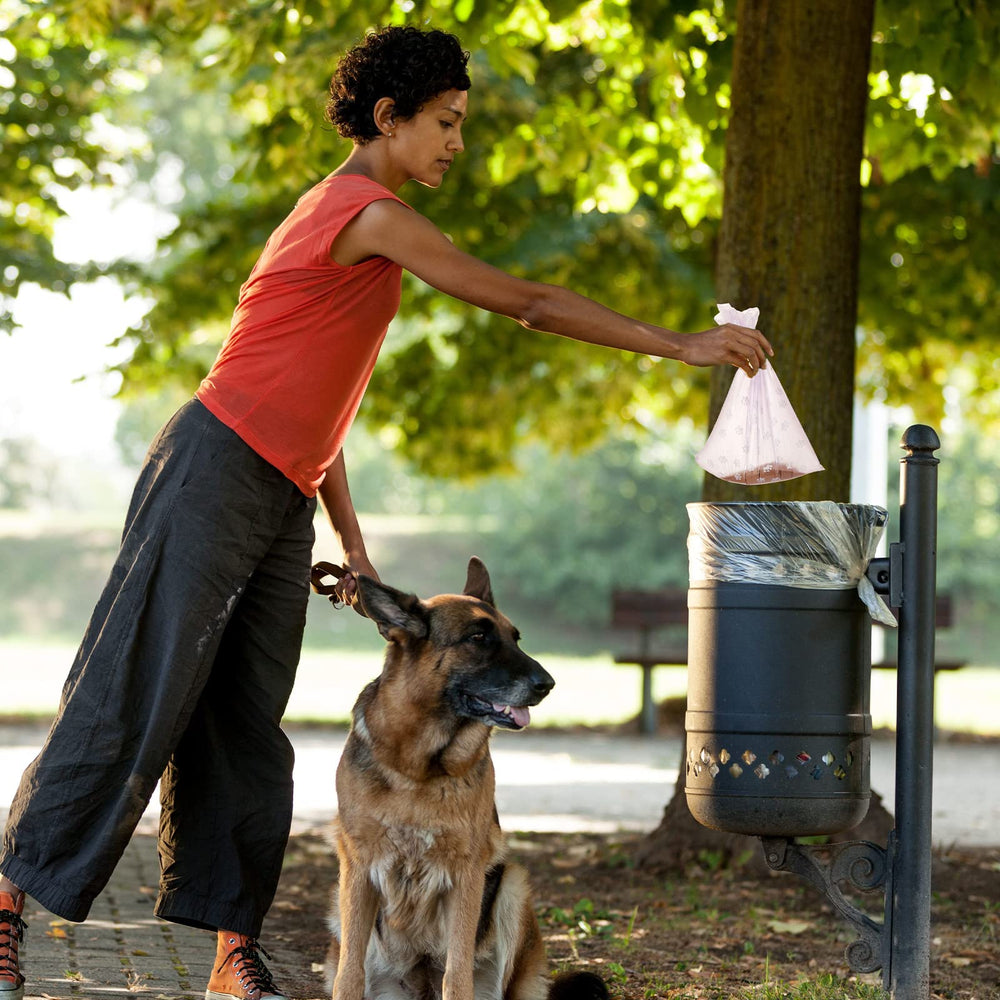 Thenshop portable dog waste bags for outdoor walks