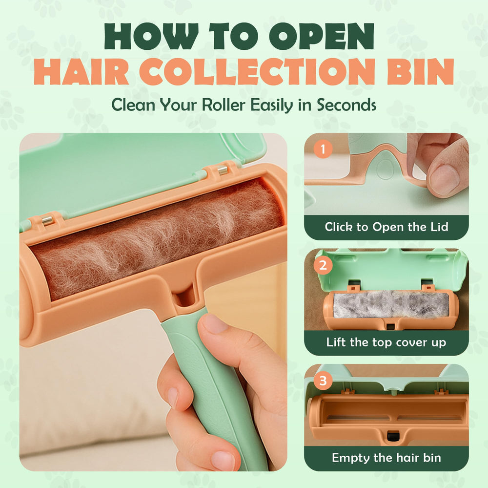 ThePawBasics roller in car interior lifts fur from seats