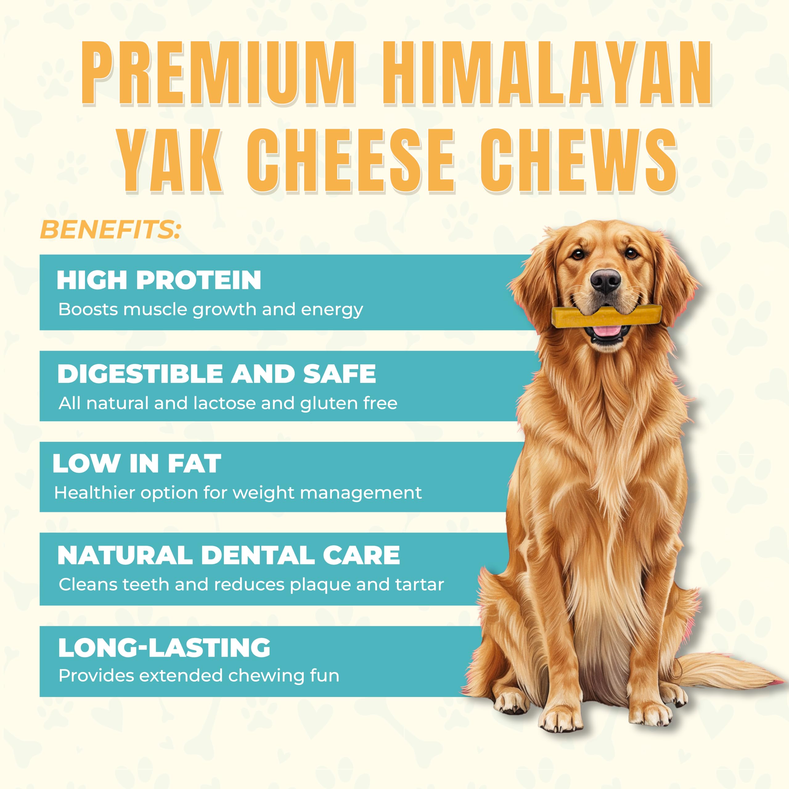 ThePawClub yak cheese chew close-up showing firm texture for small dogs.