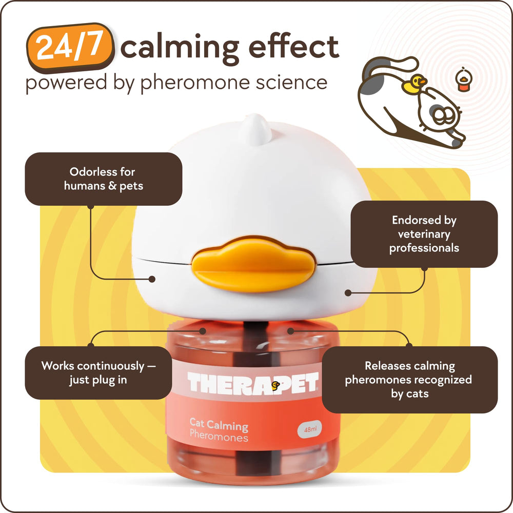 TherapetMD diffuser plugged in for quiet, continuous diffusion