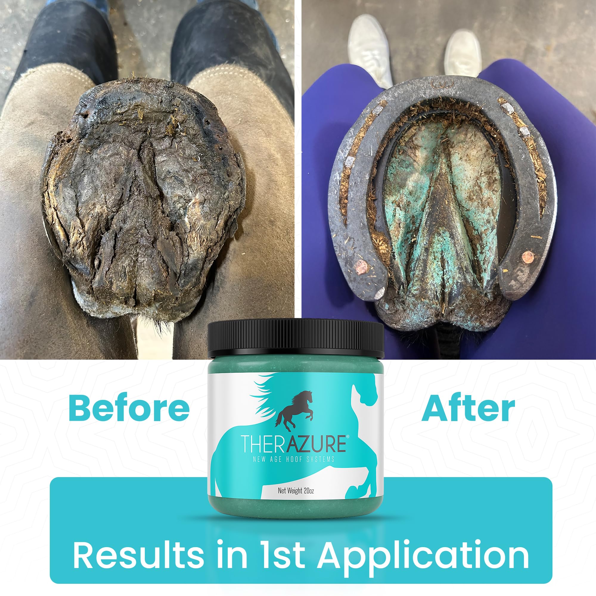Therazure long-lasting clay stays on in mud and rain.