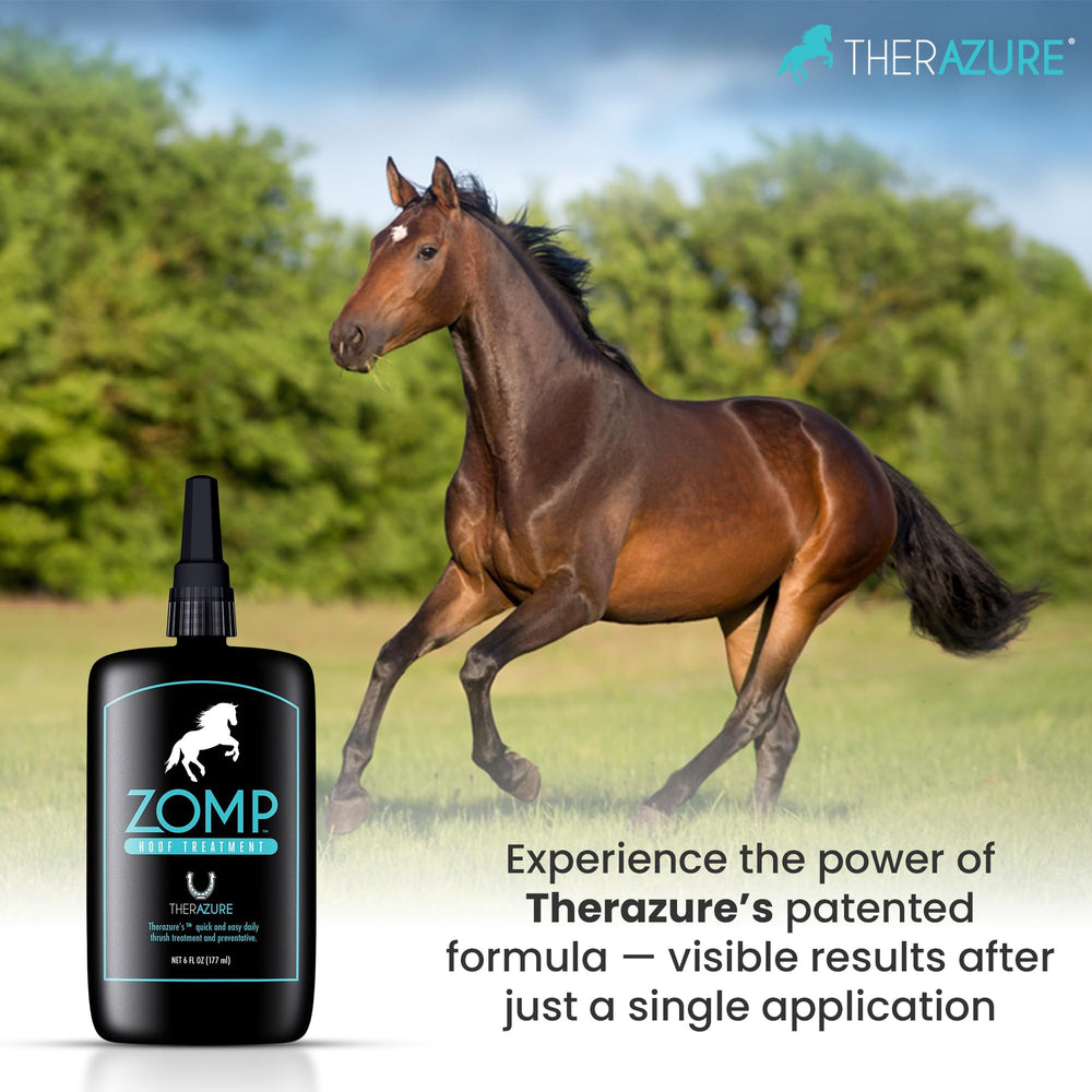 Therazure Zomp bottle with label highlights safe copper-based formula.