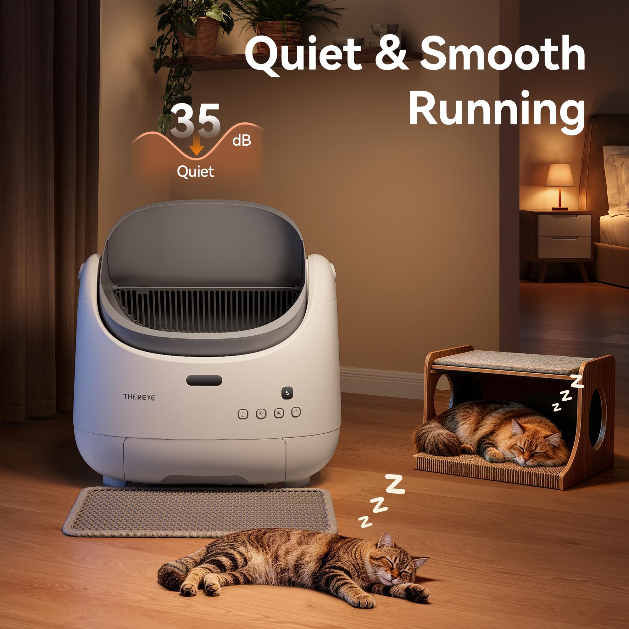 Thereye open design fits natural cat behavior and confident entry.