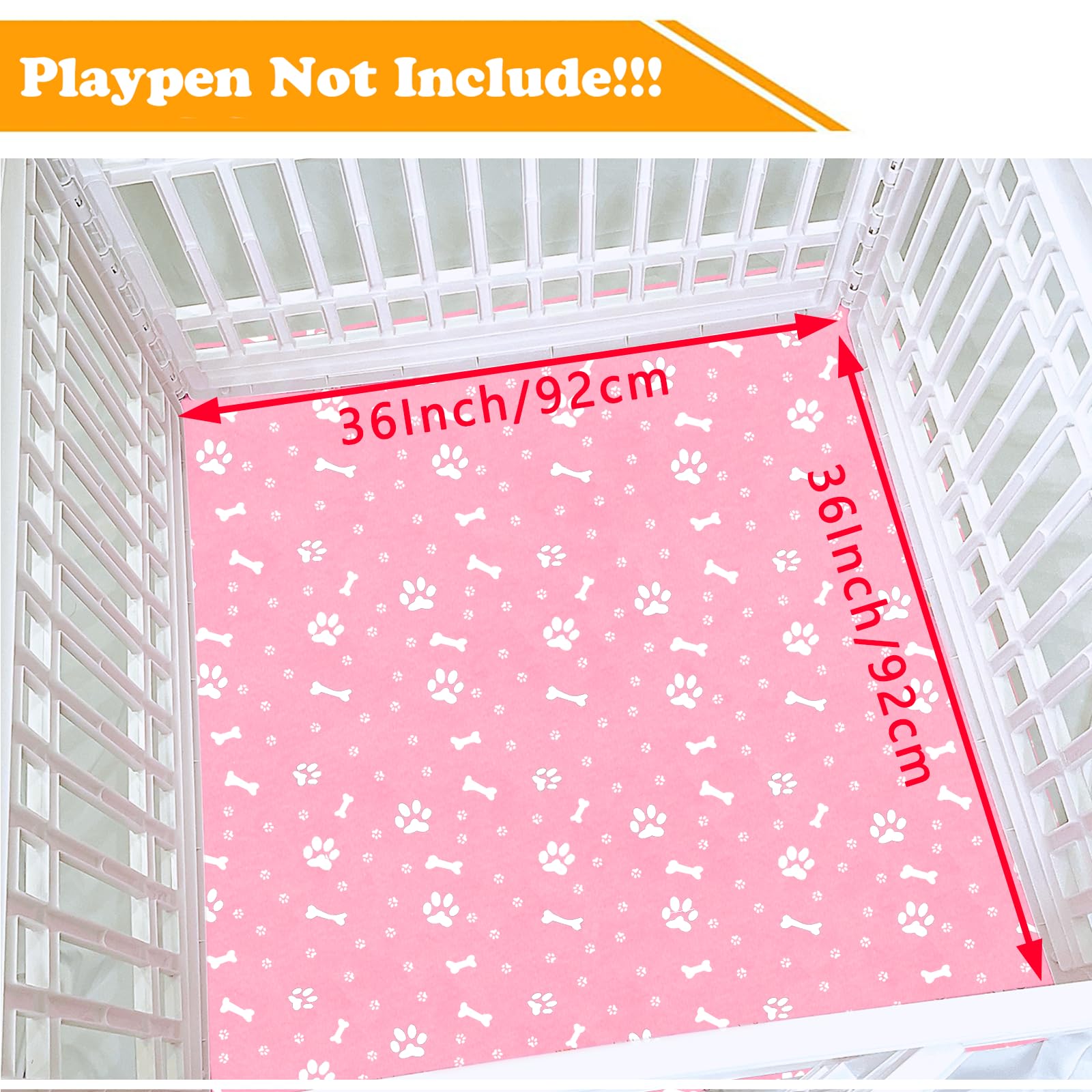 THINMUHAND bottom mat for 36-inch playpen keeps surfaces clean