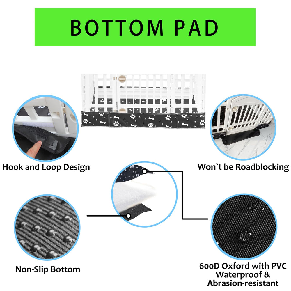 THINMUHAND dog crate pad offers cushioned support for indoor/outdoor use