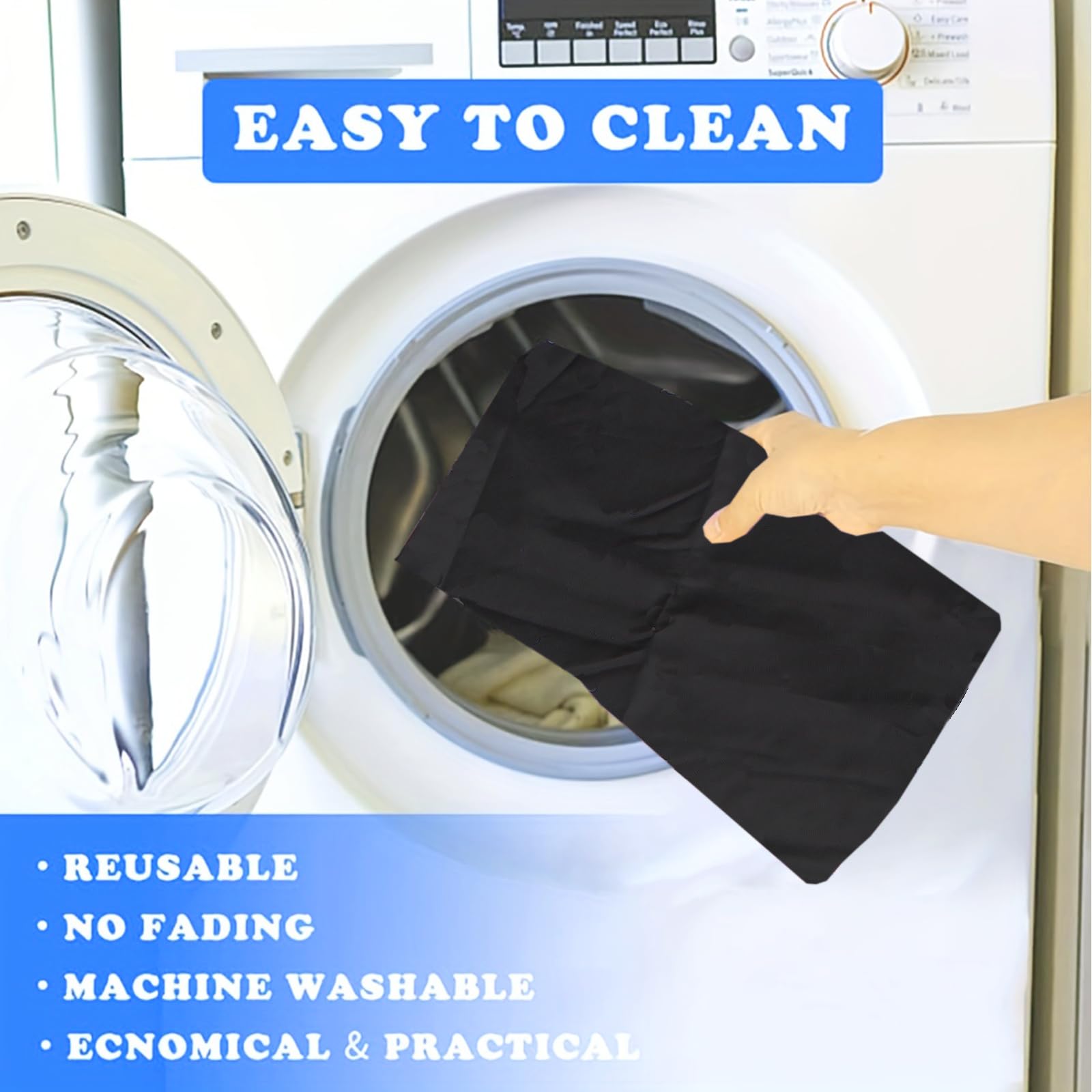 THINMUHAND washable reusable pad reduces waste with multiple washes.