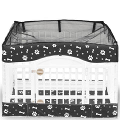 THINMUHAND dog playpen cover for 36-inch four-panel pen, protects space and looks sleek