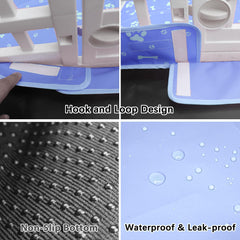 THINMUHAND non-slip playpen pad securely attaches to the pen.