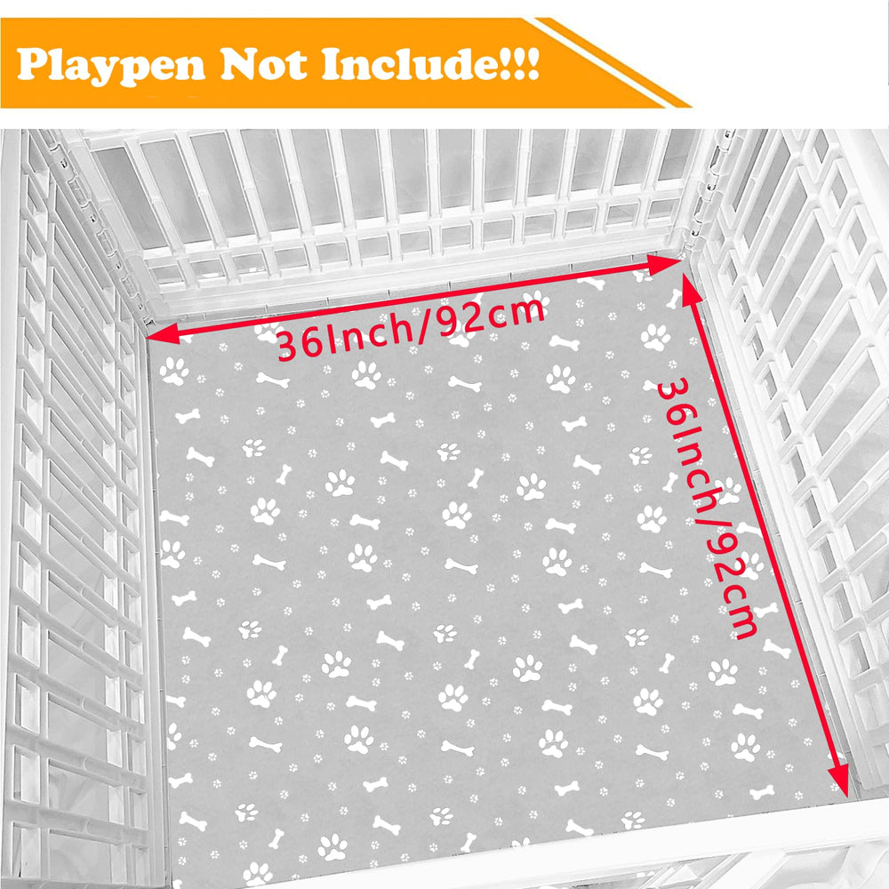 THINMUHAND playpen pad waterproof 3-layer keeps surfaces dry during playtime