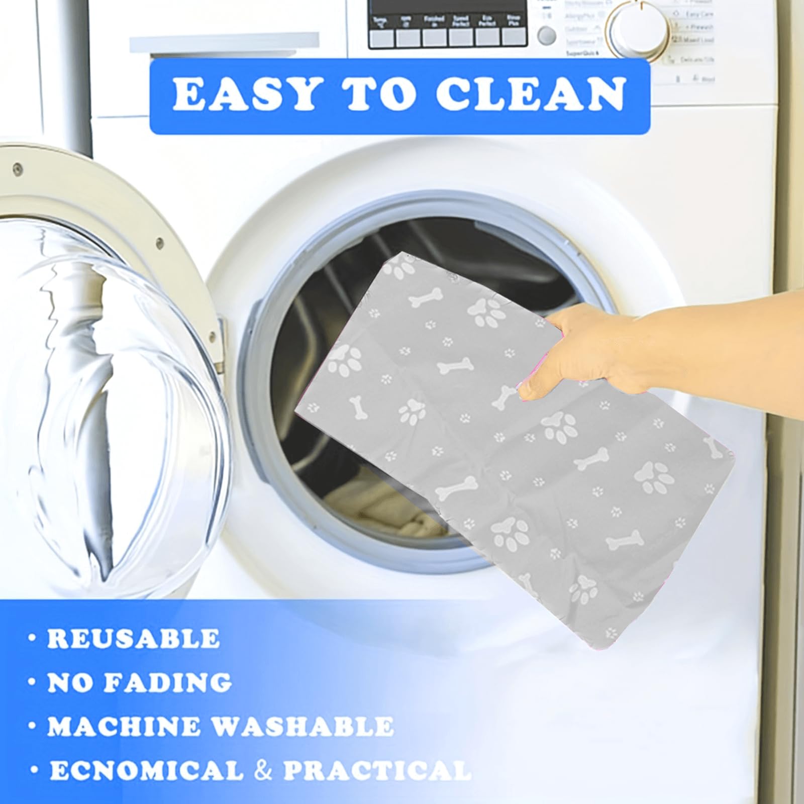 THINMUHAND washable crate pad helps keep floors clean after play